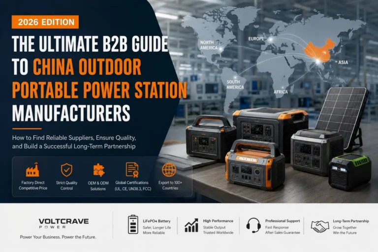 The Ultimate B2B Guide to china outdoor portable power station manufacturers (2026 Edition)