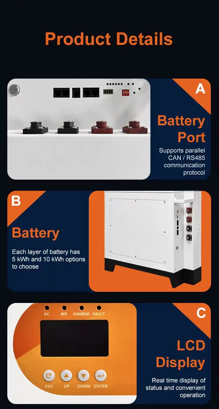 10kWh All-in-One Residential ESS with 6kW Hybrid Inverter – Detailed Images 5