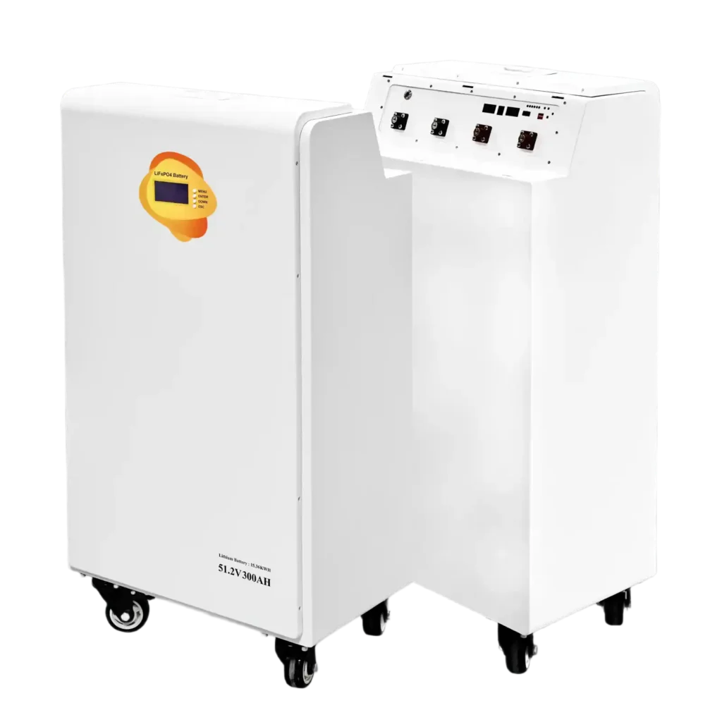 15KW Mobile Battery Energy Storage System with 51.2V 300Ah LiFePO4 Battery