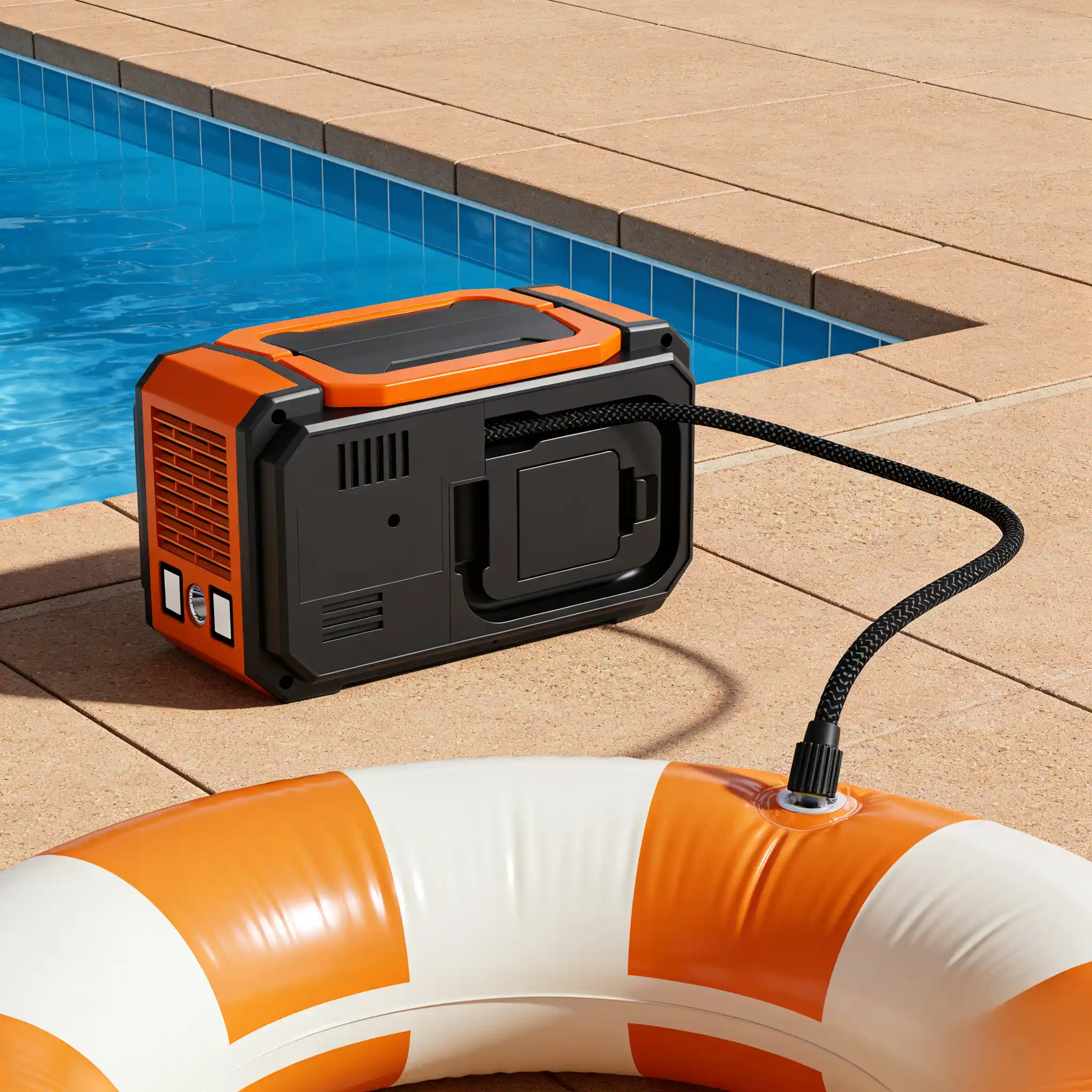 300W Outdoor Portable Power Station with Air Pump 270Wh Battery Product Details (2)