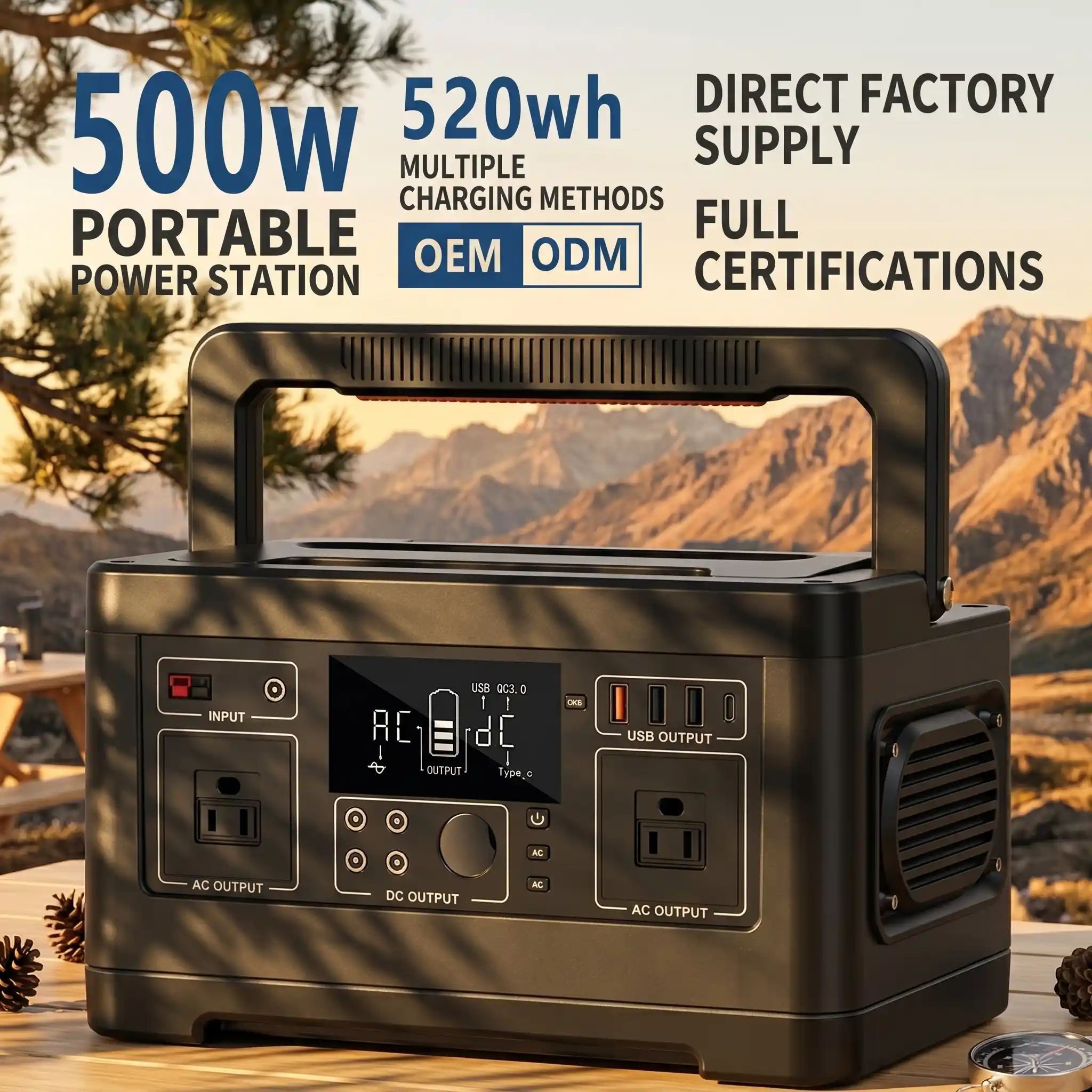 500W140,400mAh Portable Power Station – Detailed Images (2)
