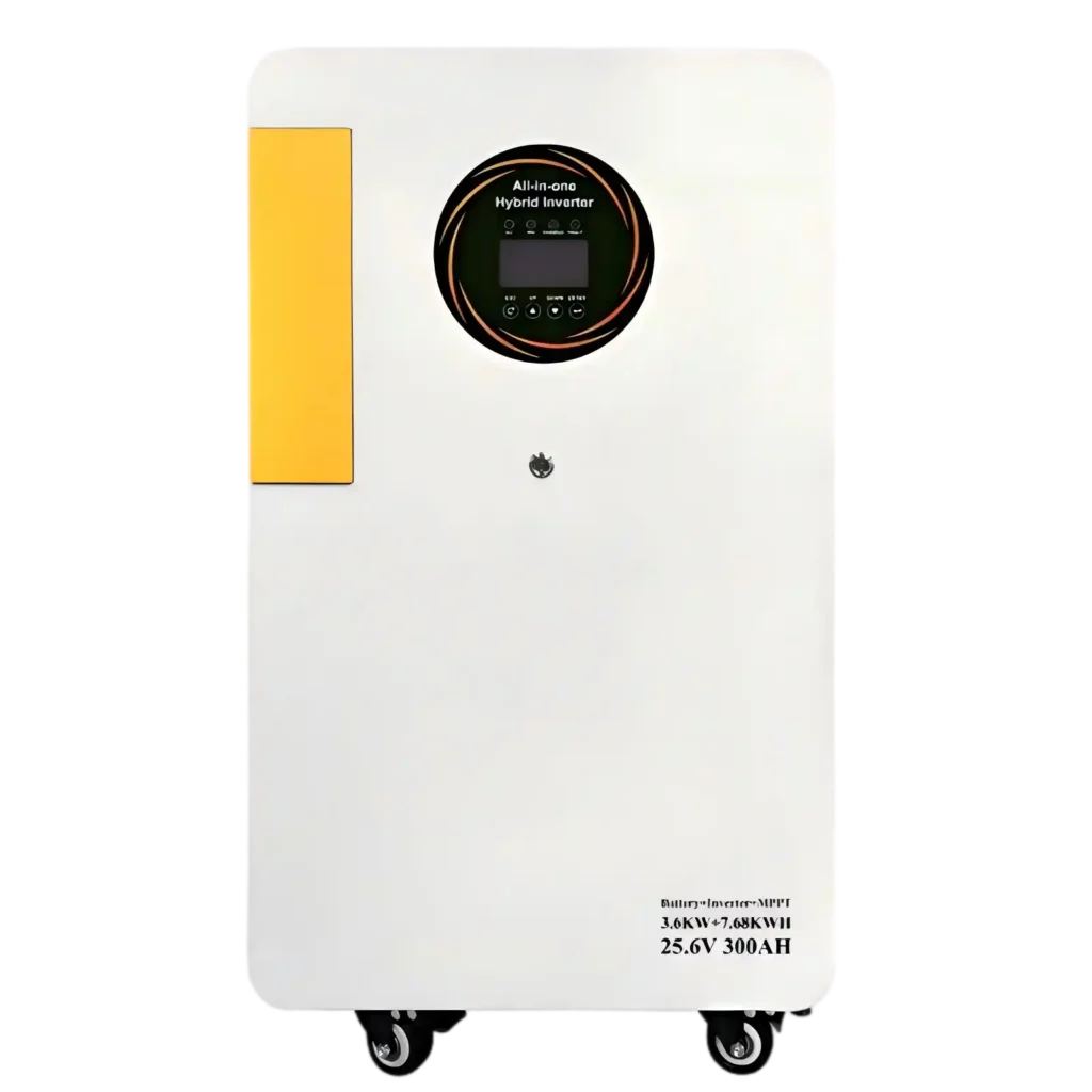 7.68kWh Residential Energy Storage System with 3.6kW Hybrid Inverter