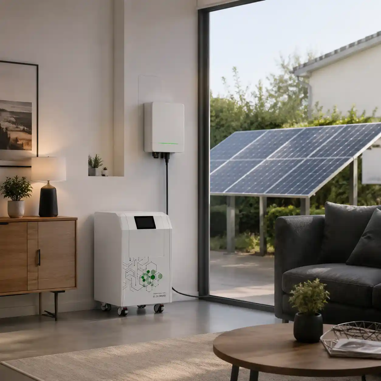 Detailed images of the 51.2V 32kWh LiFePO4 battery storage system for home backup 1