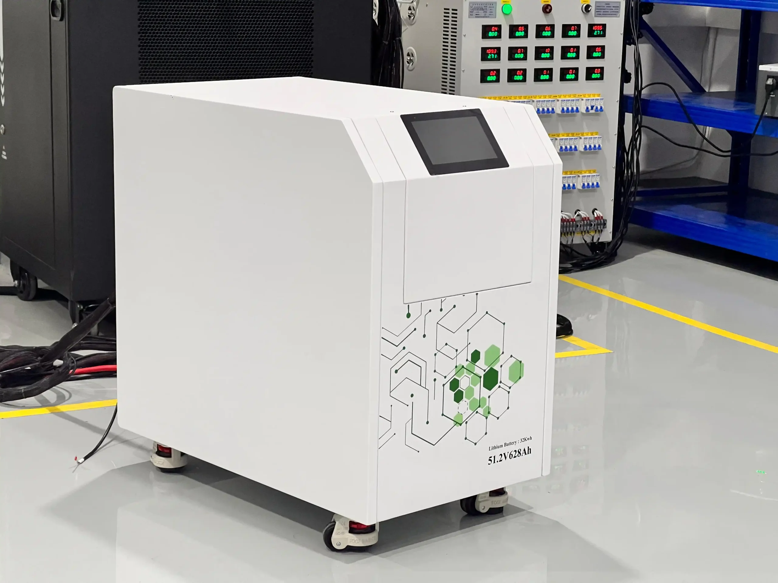 Detailed images of the 51.2V 32kWh LiFePO4 battery storage system for home backup6