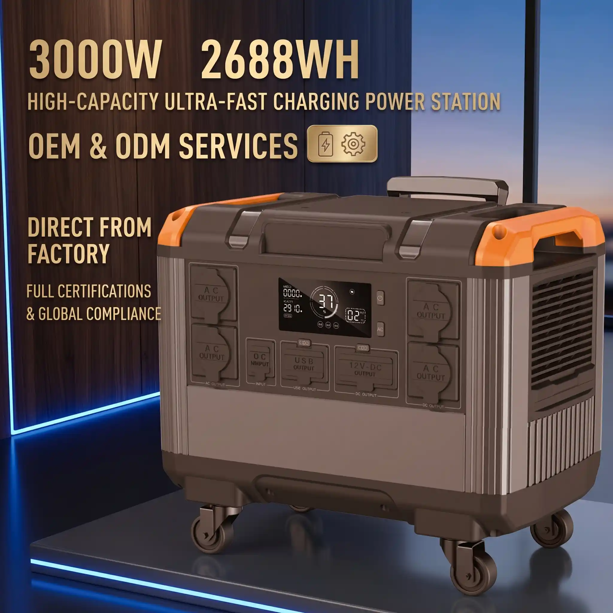High-Capacity 3000W LiFePO4 Portable Power Station – Detailed Images (1)