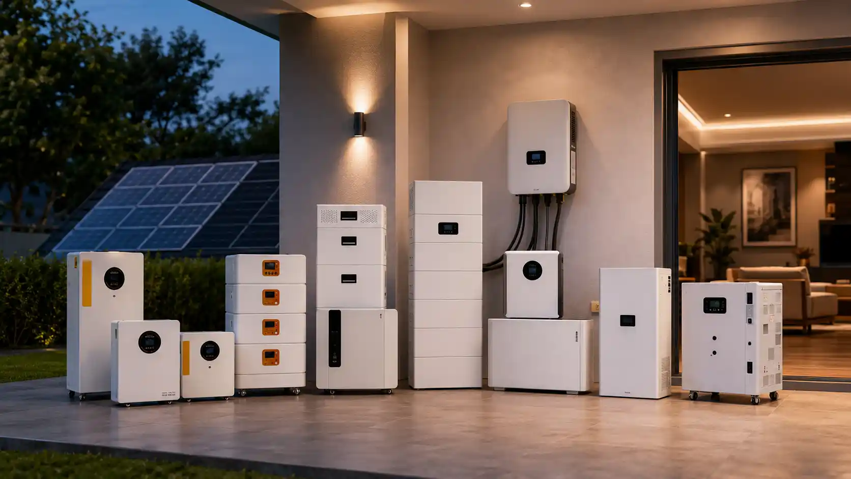 Illustrations for articles on residential energy storage systems