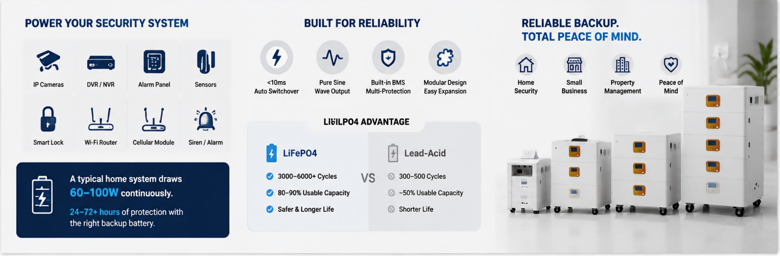 LiFePO4 home backup battery system comparison and features