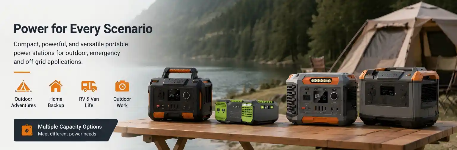 Portable power station manufacturers China providing outdoor, RV, and home backup power solutions