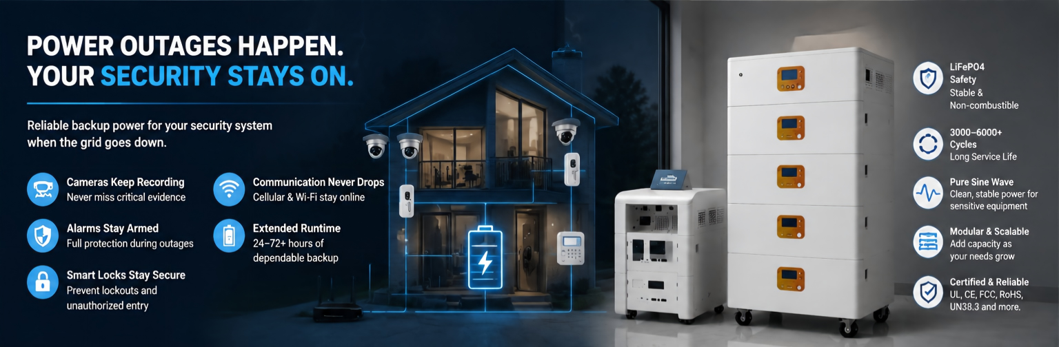 home security backup battery during power outage
