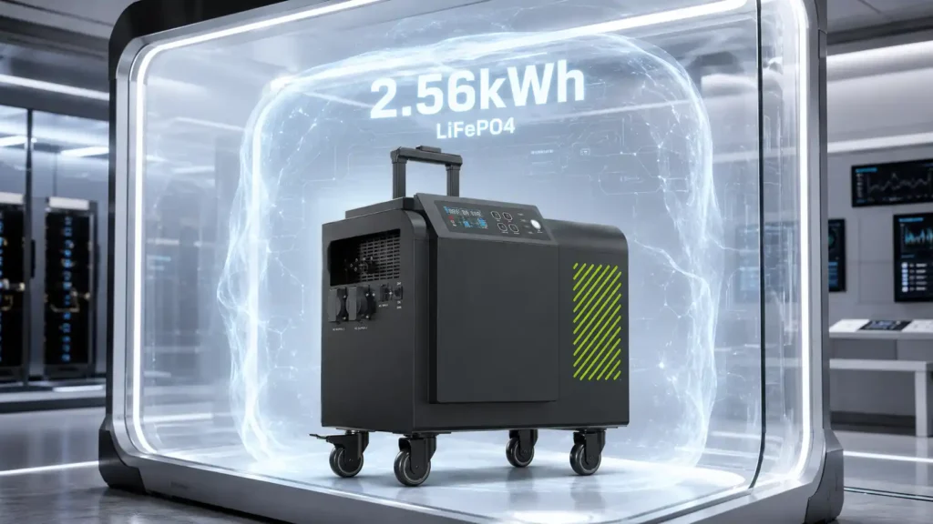 200W Portable Power Station with 2.56kWh LiFePO₄ Battery Product Details (4)