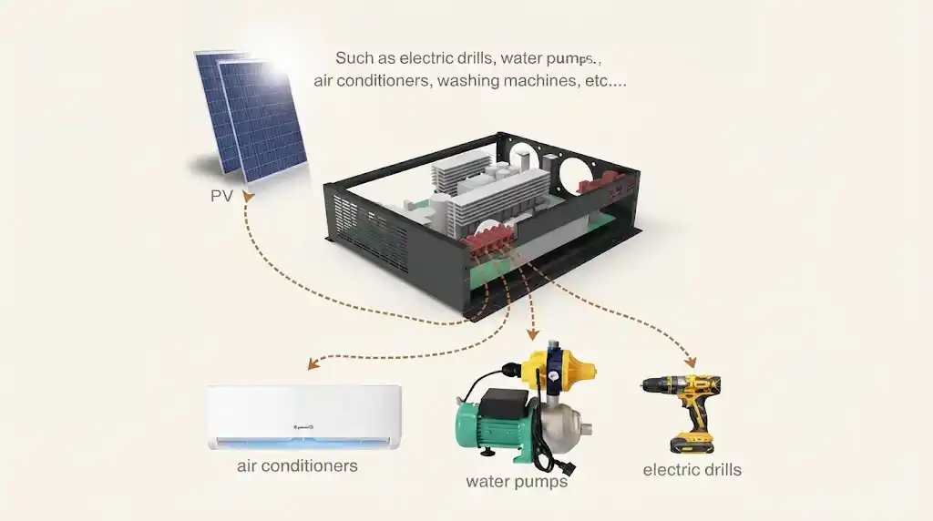 3kW–11kW 24V48V Hybrid Solar Inverter SKD Product Details (2)