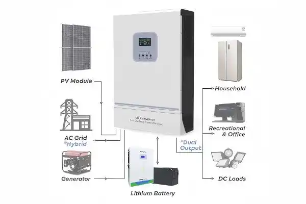 4kW 6.2kW 24V48V Hybrid Solar Inverter Product Details 64kW 6.2kW 24V48V Hybrid Solar Inverter Product Details 6