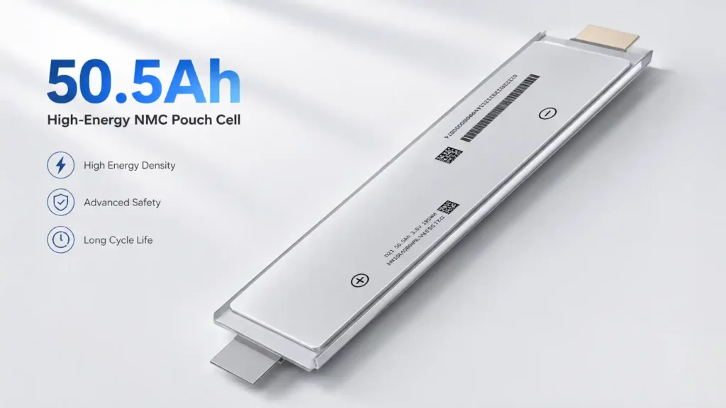 50.5Ah NMC Pouch Battery Cell 3.65V 185Wh 3000 Cycles Product Details (3)