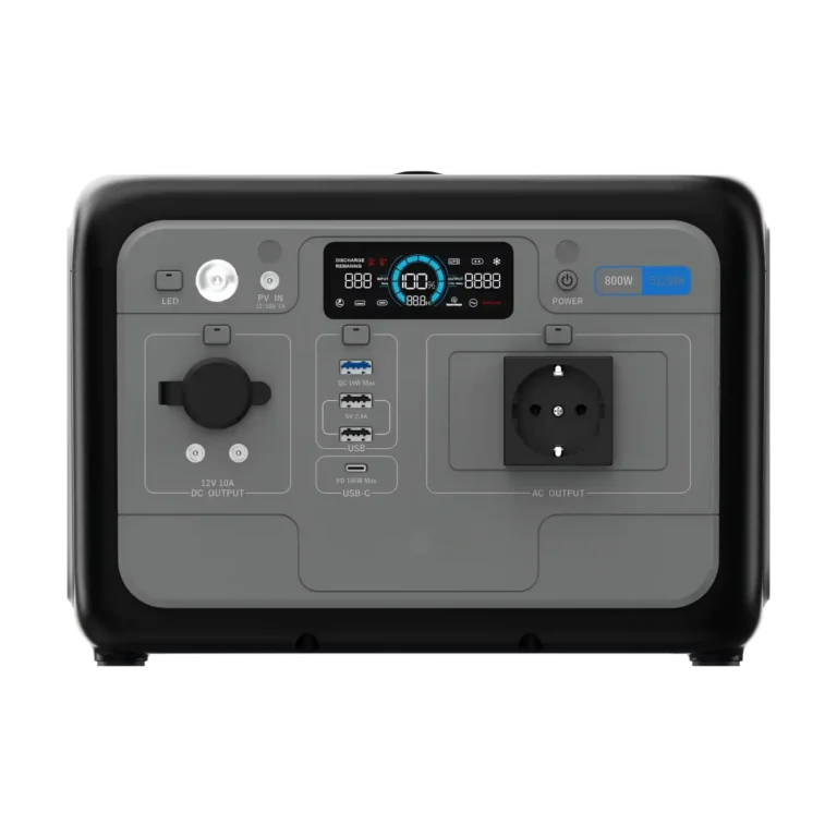 P800 800W Portable Power Station 512Wh LiFePO4 Battery US/EU