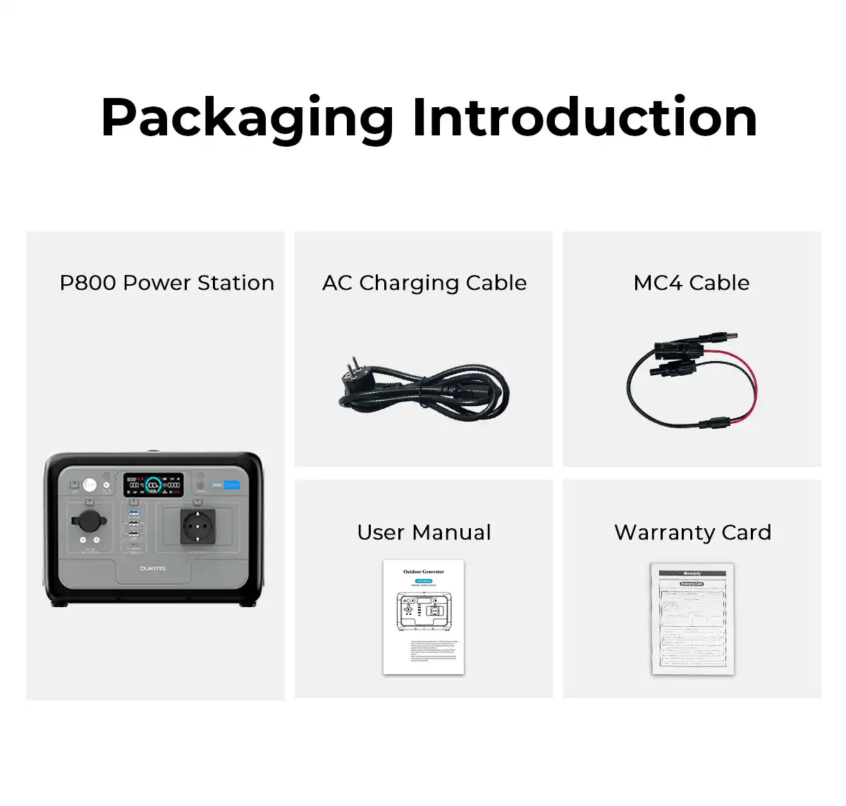 800W Portable Power Station 512Wh LiFePO4 Battery USEU Detail Images 1