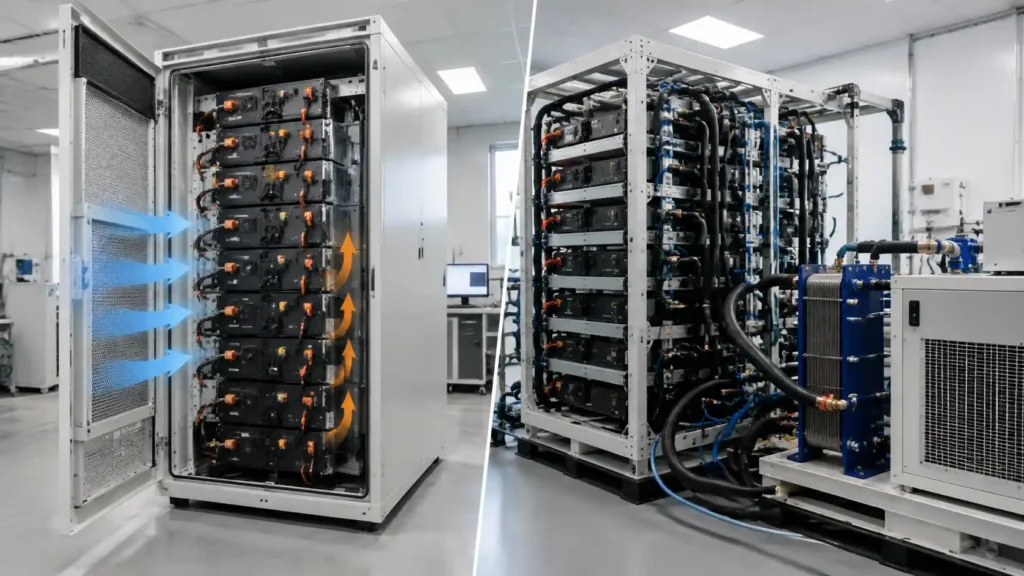 Air-Cooled vs Liquid-Cooled Battery Energy Storage Systems How to Choose BESS Thermal Management
