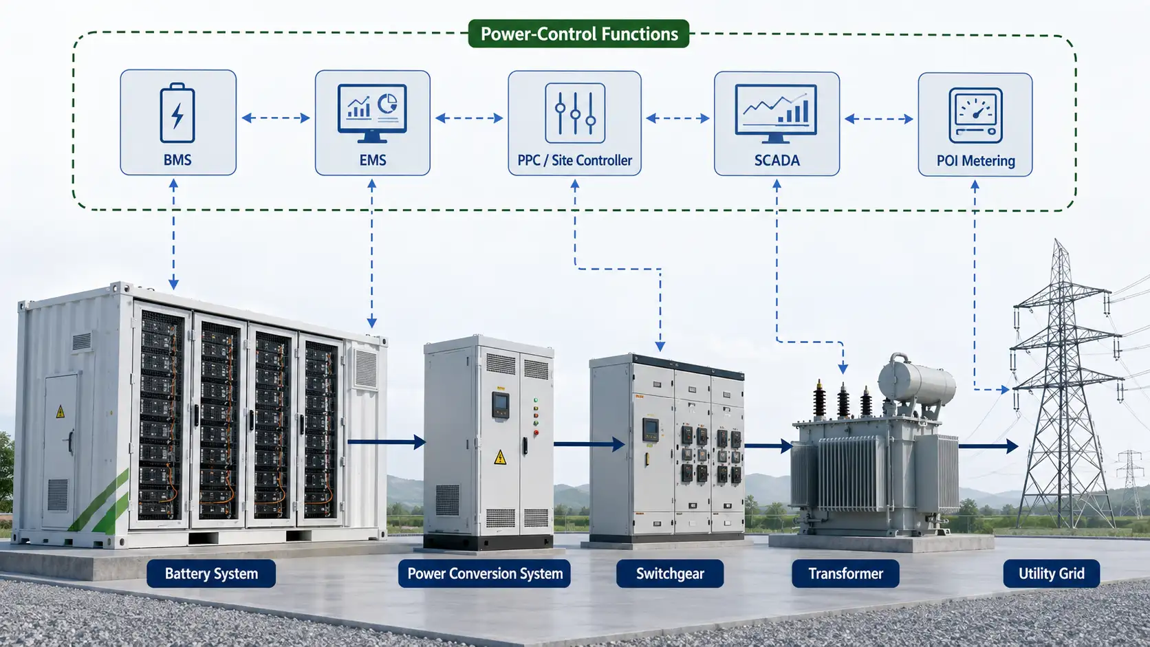 Power Control Systems for BESS: Architecture, Integration & Compliance