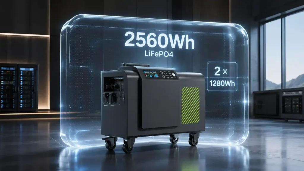 BH0102A 1200W 2560Wh Portable Power Station with MPPT Solar Charging Product Details (2)