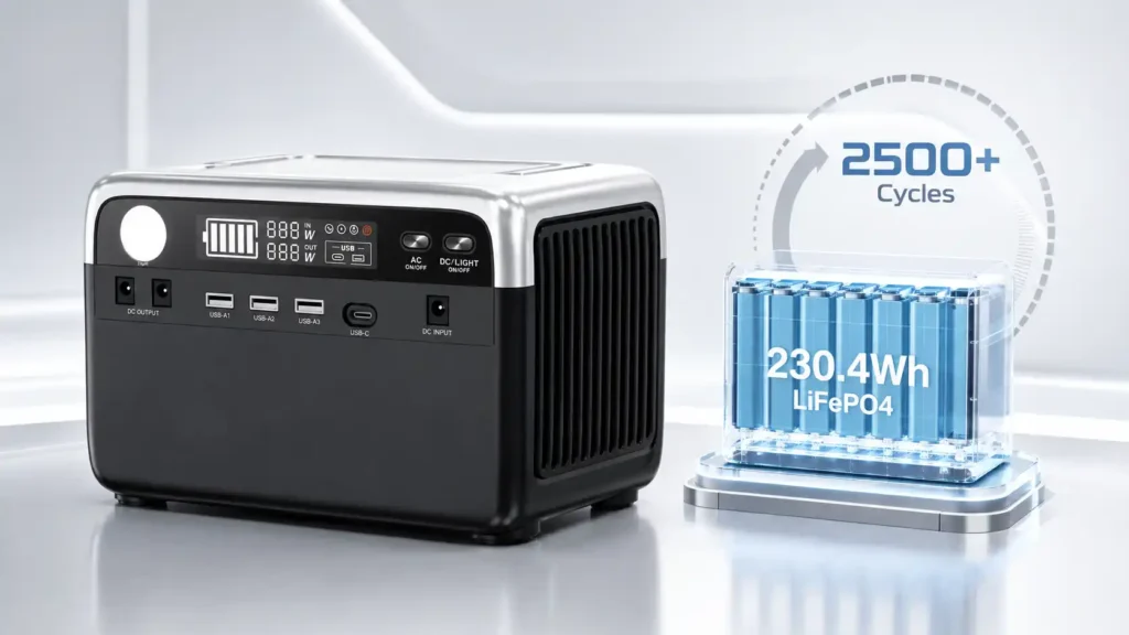 BP030D 300W Pure Sine Wave Portable Power Station Product Details (4)