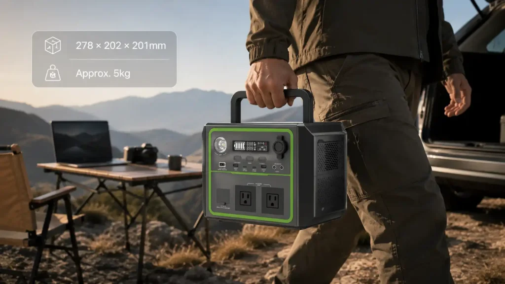 BP060B 600W 336Wh LiFePO4 Portable Power Station Product Details (1)