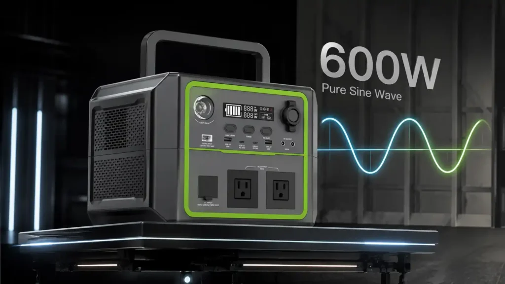 BP060B 600W 336Wh LiFePO4 Portable Power Station Product Details (2)