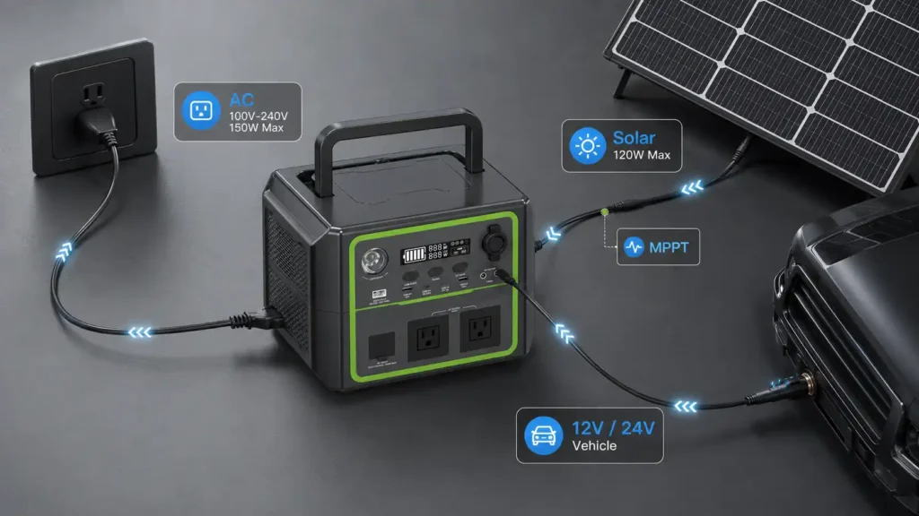 BP060B 600W 336Wh LiFePO4 Portable Power Station Product Details (3)