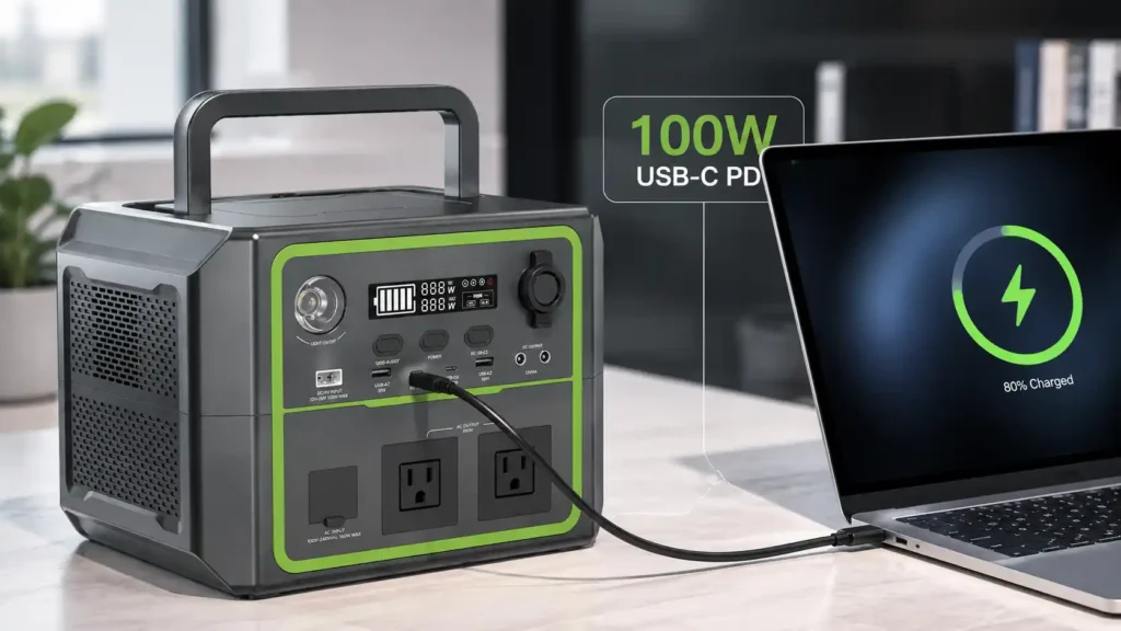 BP060B 600W 336Wh LiFePO4 Portable Power Station Product Details (4)