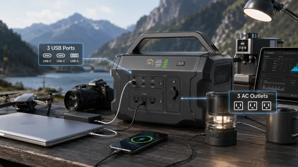 BP1002 1000W 1120Wh MPPT Portable Power Station For Outdoor Camping Product Details (1)