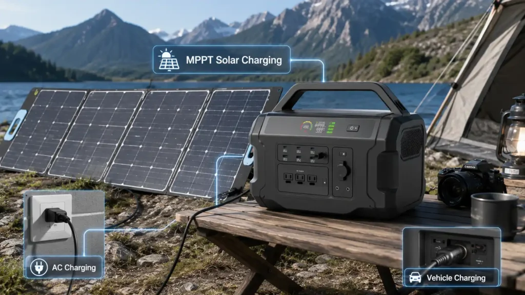 BP1002 1000W 1120Wh MPPT Portable Power Station For Outdoor Camping Product Details (4)