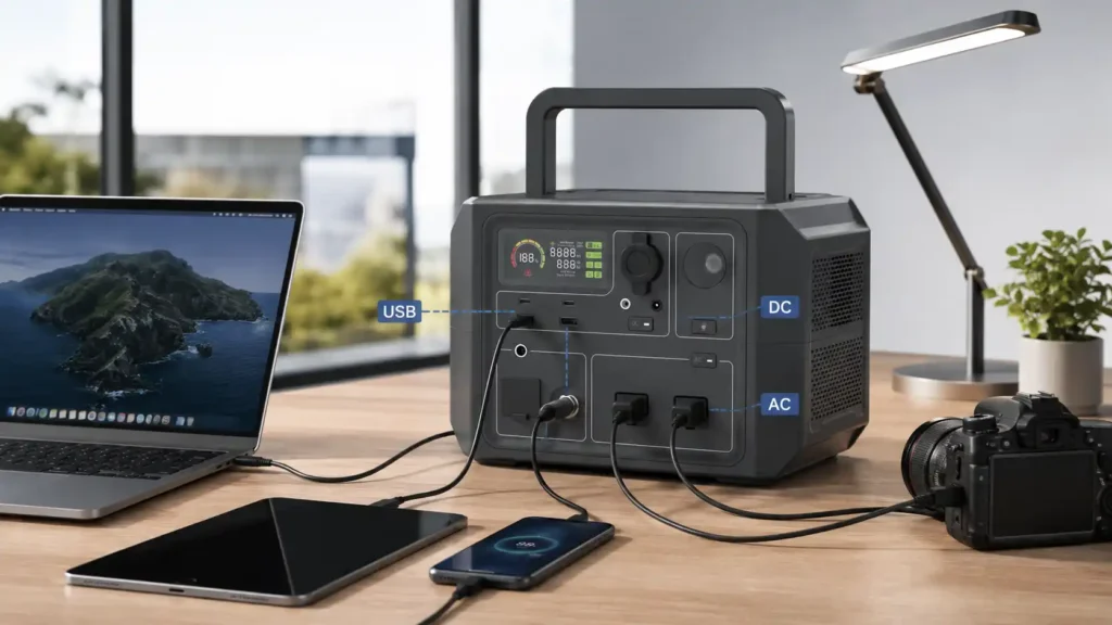 BP601 600W 403Wh Portable Power Station For Power Backup Product Details (3)