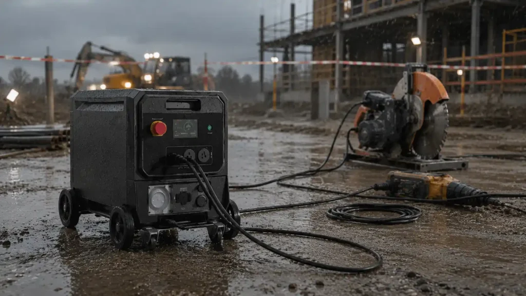 IP66 industrial power station for outdoor applications