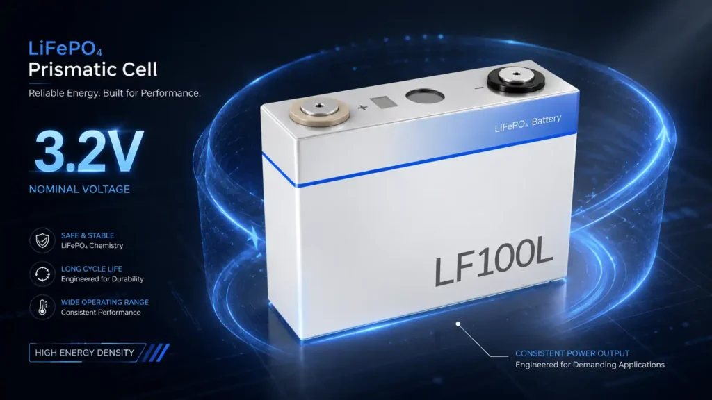 LF100LA 3.2V 100Ah LiFePO4 Prismatic Cell Product Details (1)