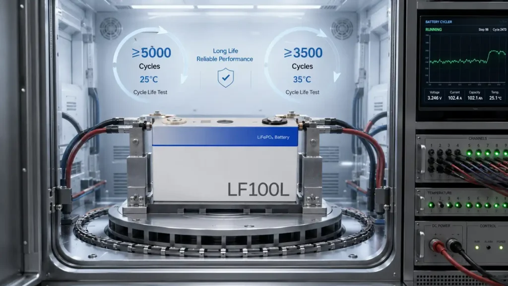 LF100LA 3.2V 100Ah LiFePO4 Prismatic Cell Product Details (5)