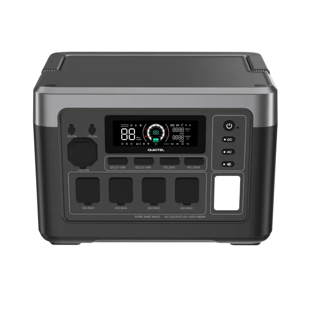 P1000 PLUS 1800W Portable LiFePO4 Battery 1024Wh Solar Generator US/EU