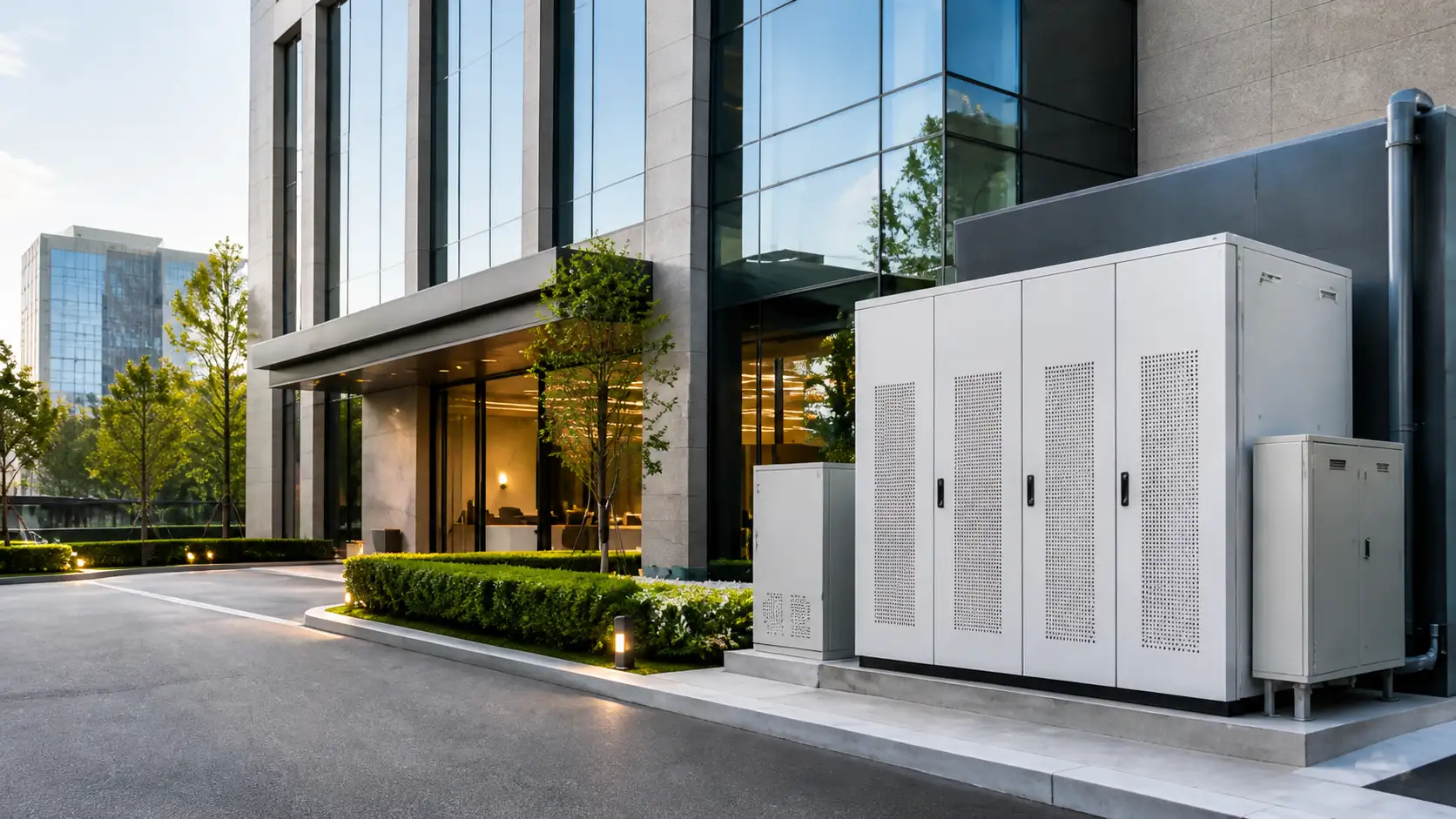 Commercial building energy storage system for offices hotels shopping centers and business parks