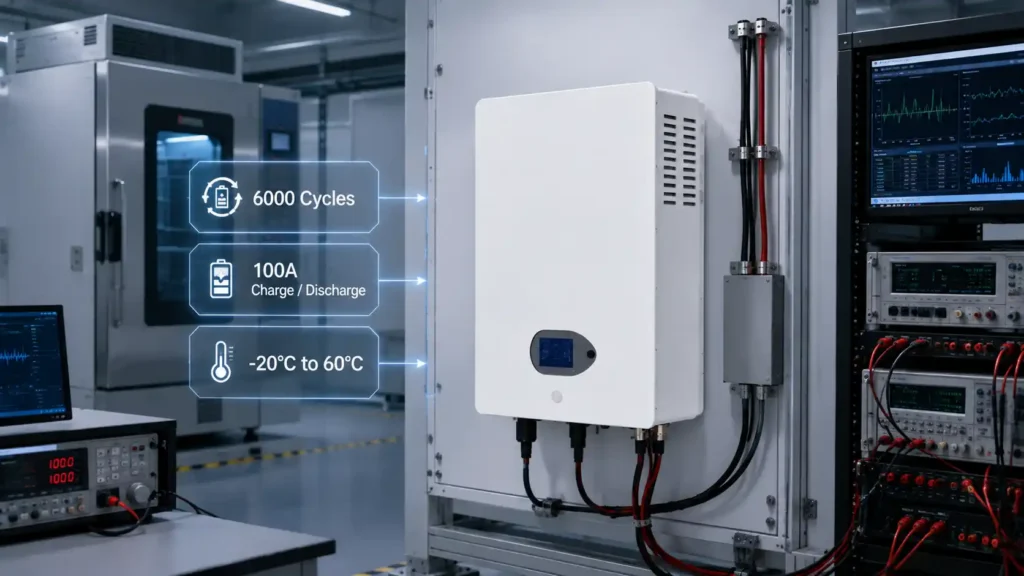 10KW 10.24KWh 51.2V 200Ah LiFePO4 Powerwall (1)