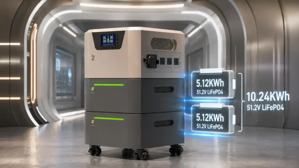 10KW 10.24KWh LiFePO4 Stackable ESS (3)