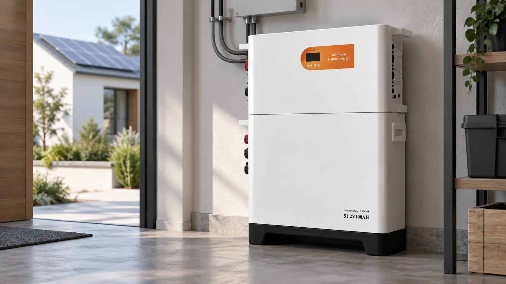 5kWh LiFePO4 hybrid home energy storage system