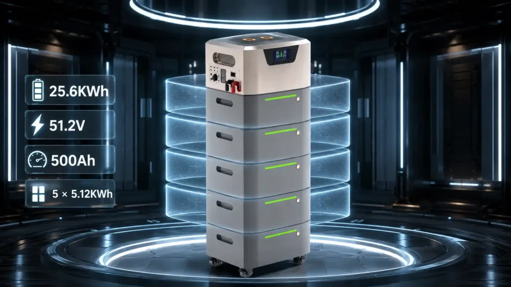 All In One Stackable ESS 25KW Lithium Battery Energy Storage System (1)