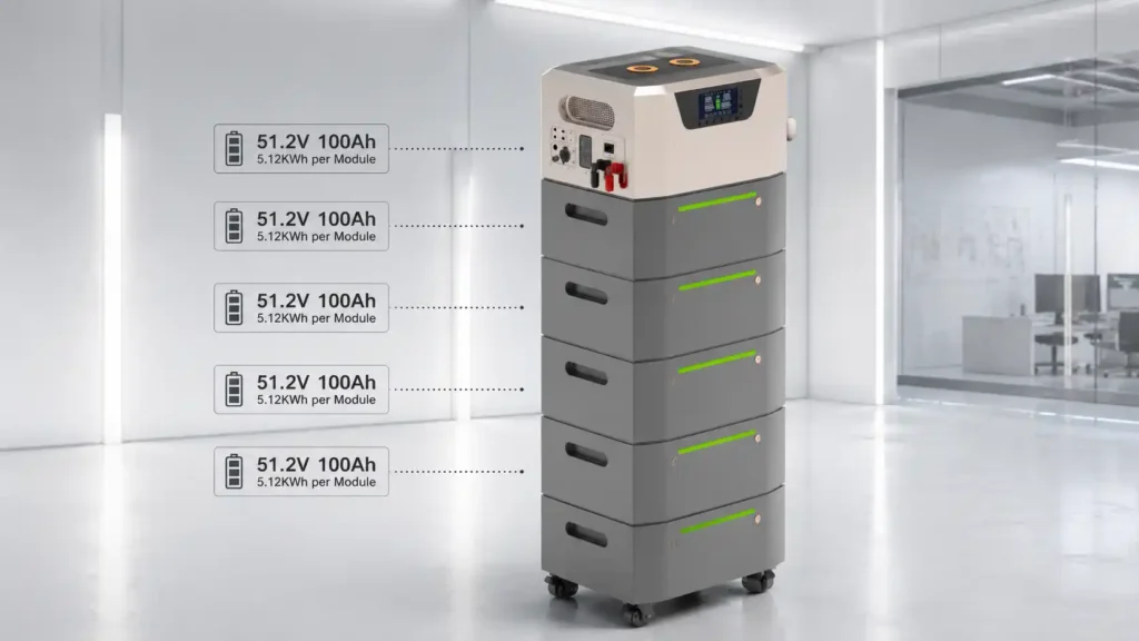 All In One Stackable ESS 25KW Lithium Battery Energy Storage System (4)