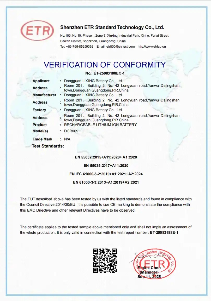 CE and EMC Verification Document