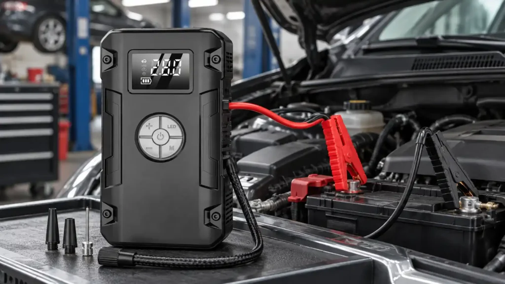 G963 6000mAh 600A Car Jump Starter with Air Pump Product Details (3)