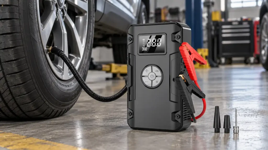 G963 6000mAh 600A Car Jump Starter with Air Pump Product Details (4)