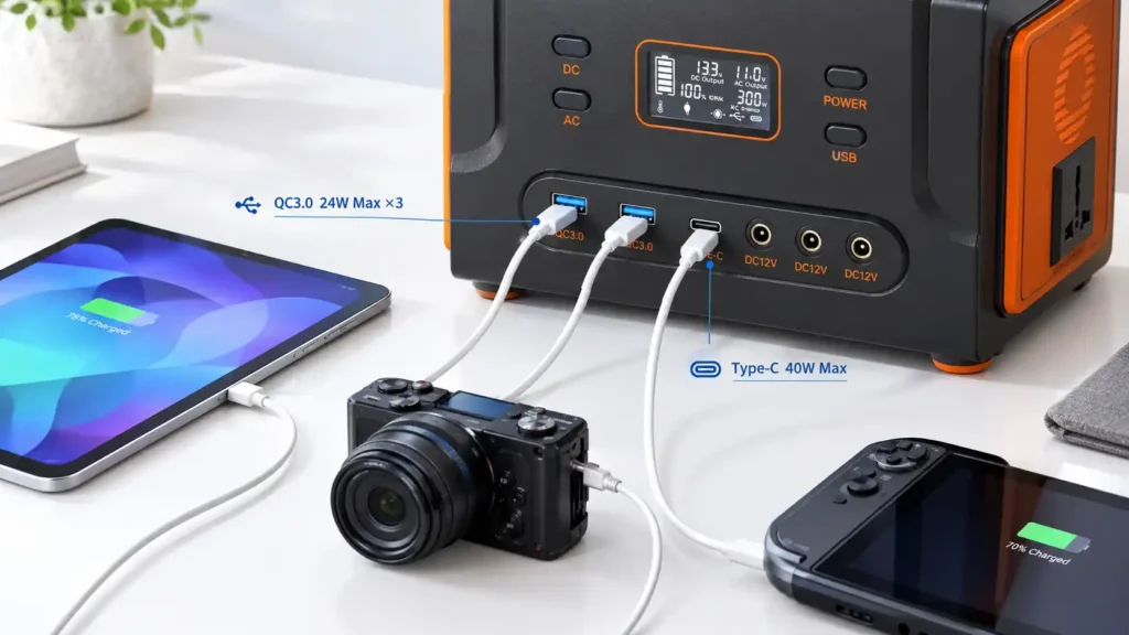 Outdoor Power Bank 300W Portable Solar Power Station Product Details (1)