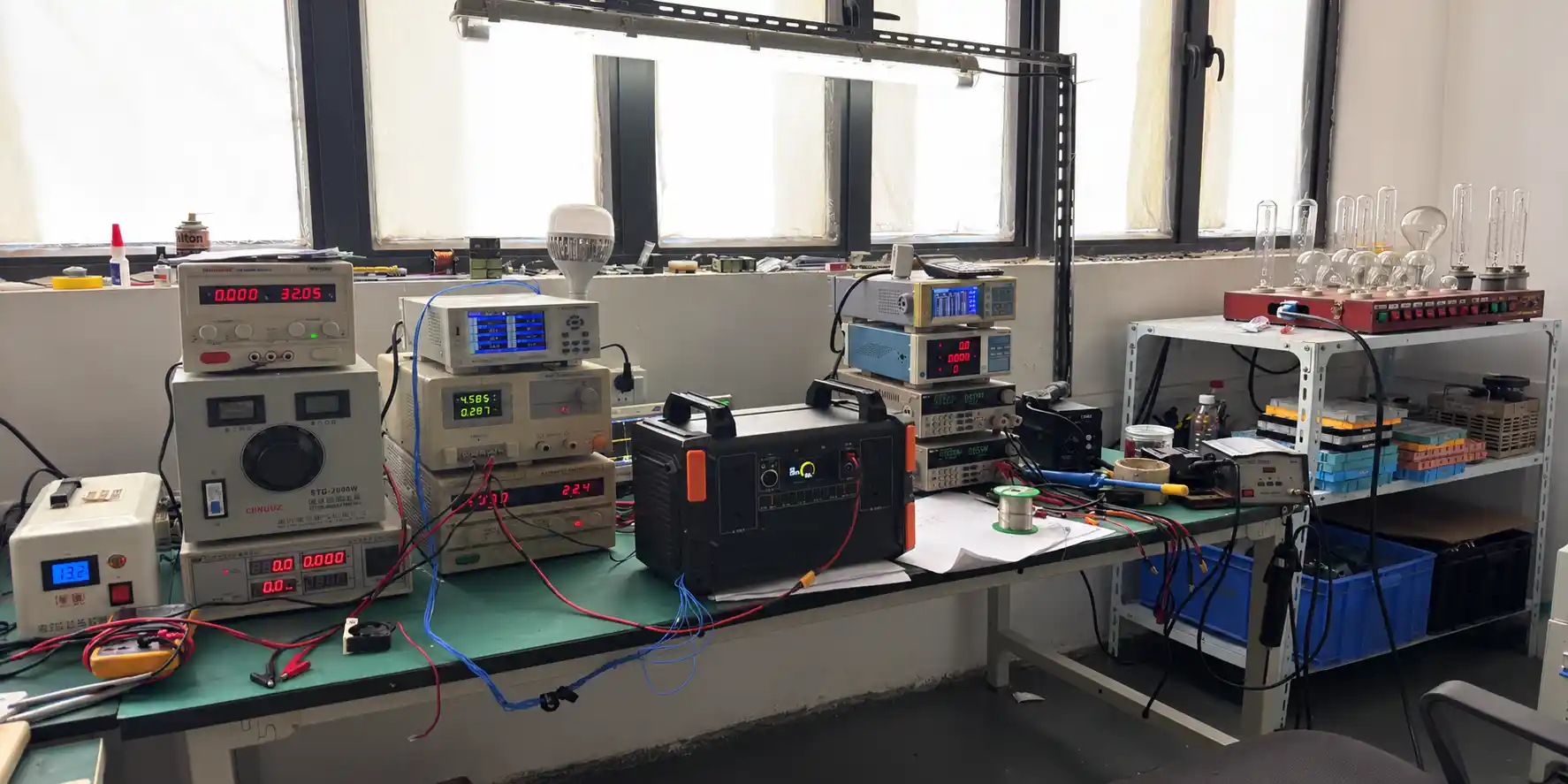 Portable power station prepared for product validation
