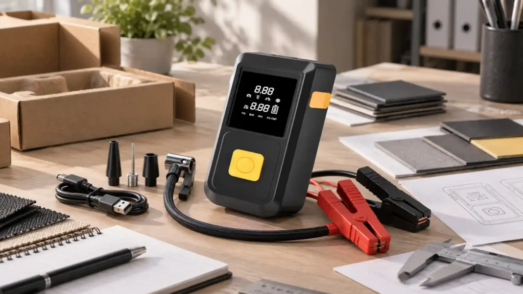 Q08 8000mAh Car Jump Starter with Air Pump Product Details (2)
