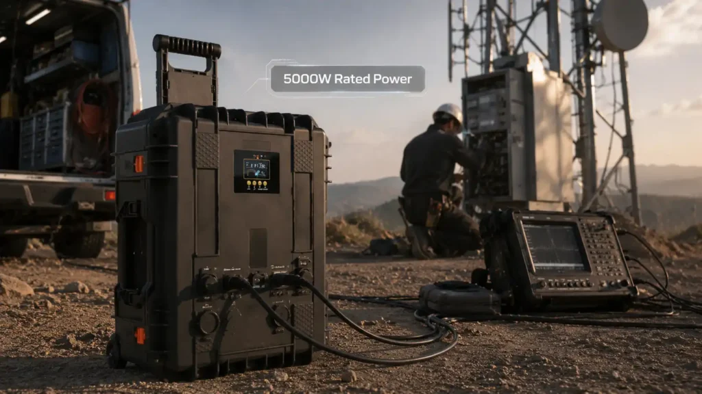 Trolley Mobile Solar Generator Portable Power Station 5000W Product Details (1)