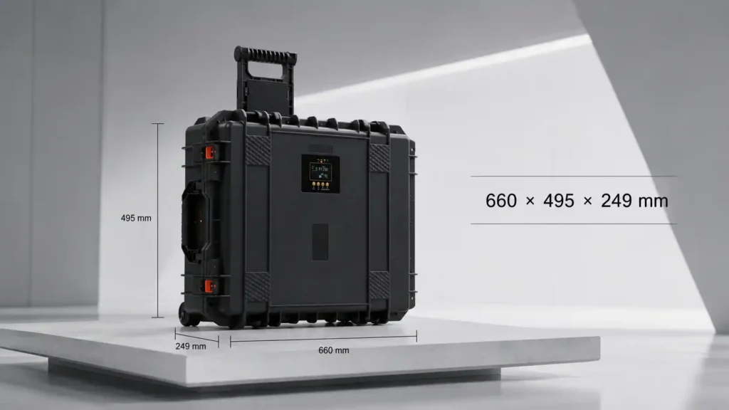 Trolley Mobile Solar Generator Portable Power Station 5000W Product Details (4)